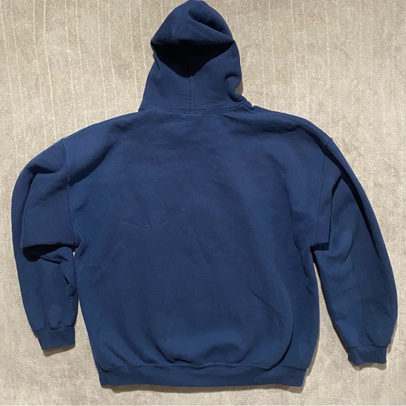 Gildan UCONN Huskies Men’s Navy Heavy Blend Hoodie Sweatshirt XLarge Basketball - Picture 7 of 7